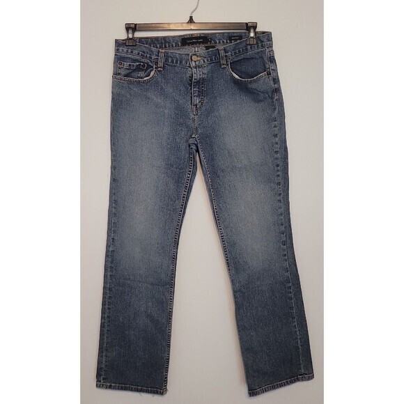 Womens Calvin Klein‎ Jeans Stretch Lean Bootcut Medium Wash Denim Size 12 - Picture 1 of 16